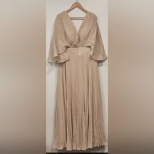 NWT! Elegant Tan Evening Women's Gown